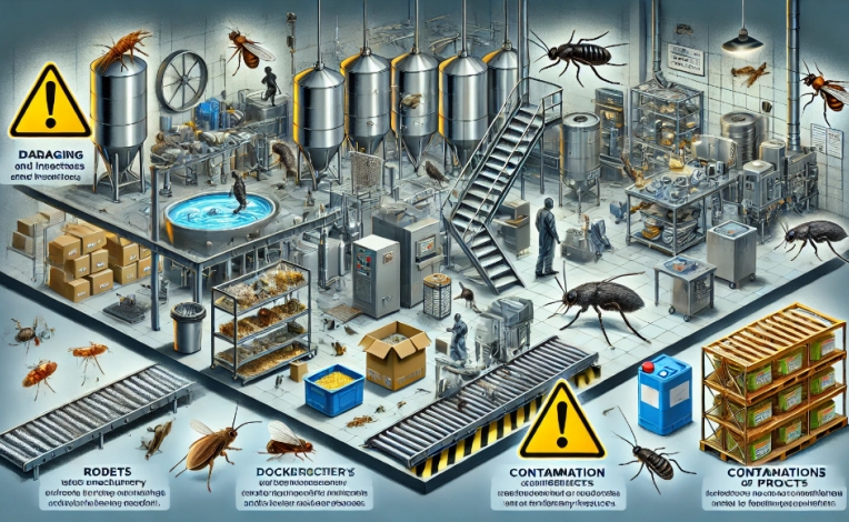 اثرات منفی وجود حشرات و جانوران موذی در صنعت و تاسیسات